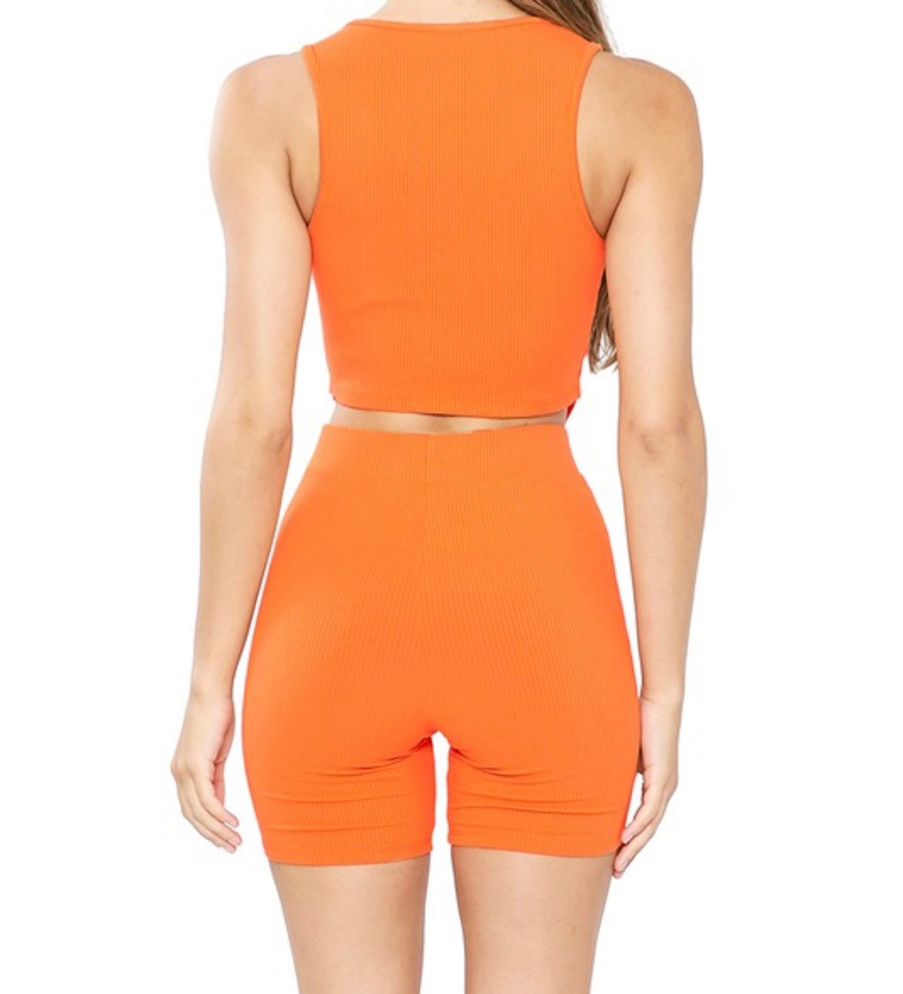 Genessis Biker Shorts Set (Orange)